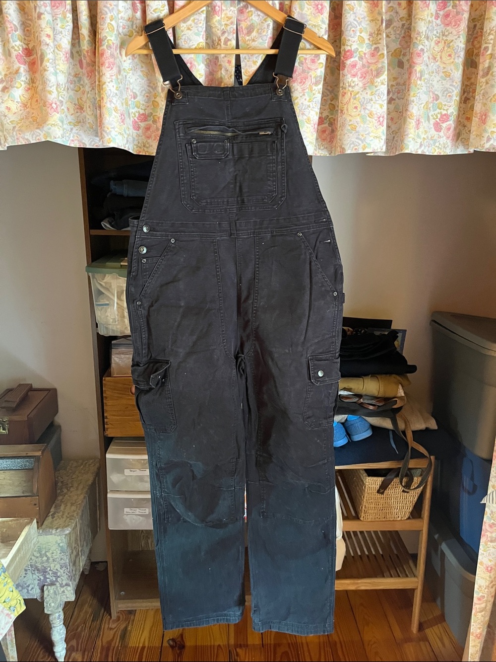 Duluth Trading Co Black Carpenter Overalls
